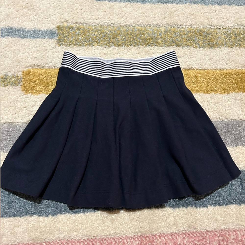 Jacadi Girls Pleated Navy Skirt 3